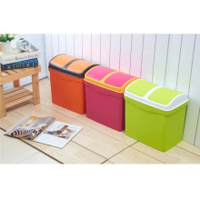 High Quality Wholesale Green Plastic Eco- Friendly Trash Can